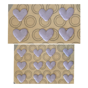 croutage heart macaron